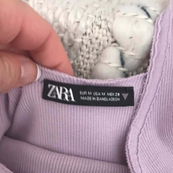 Zara worn twice lavendar tank - Picture 3 of 3